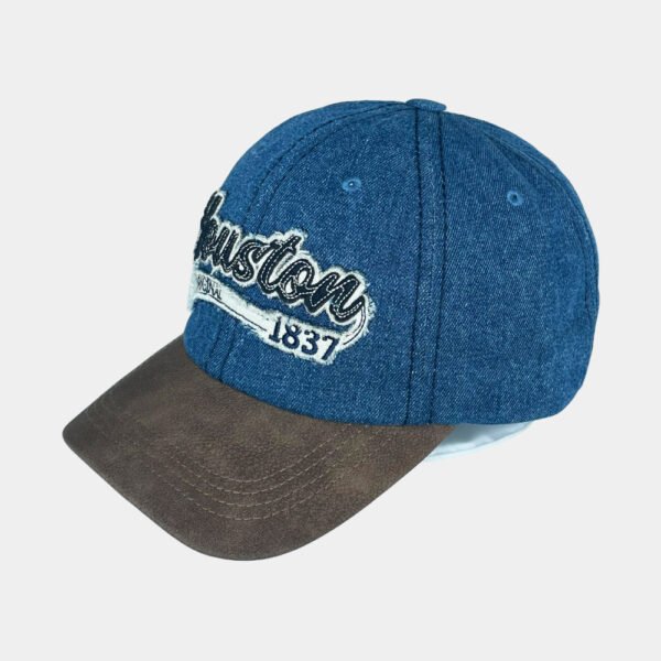 Denim Baseball Cap with two layers applique