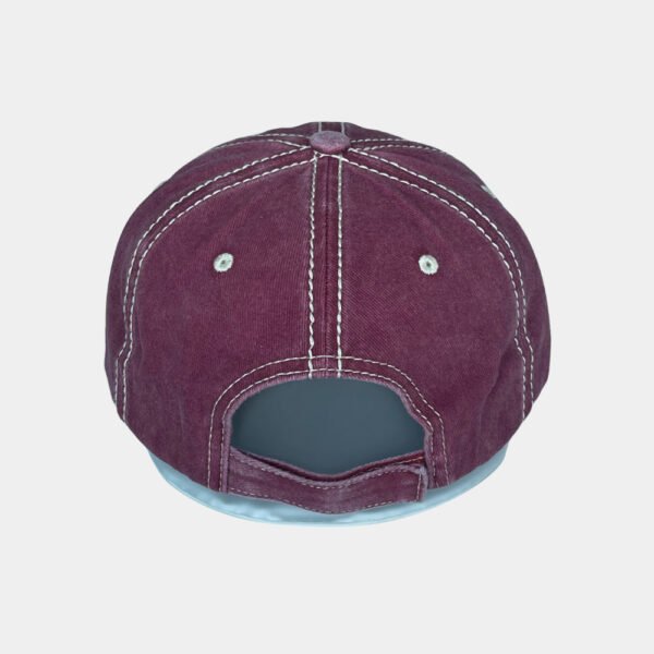 Pigment dyed Baseball Cap with two layers applique