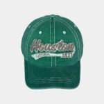 Pigment dyed Baseball Cap with two layers applique