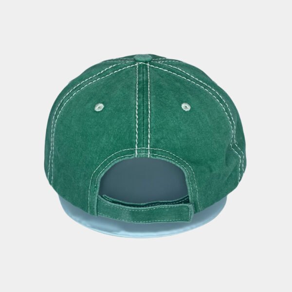 Pigment dyed Baseball Cap with two layers applique